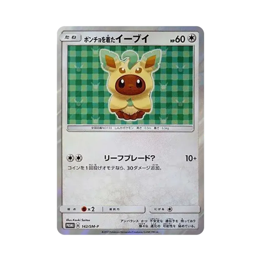 ポンチョを着た伊貝
